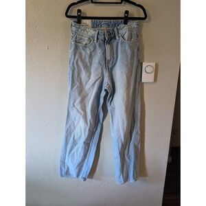 H&M Loose Fit Baggy Light Wash Denim Mens size 28